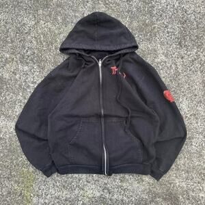 Huk Cropped Sweatshirt Back Graphic Streetwear Boxy Fit Demon Skinn Southpole